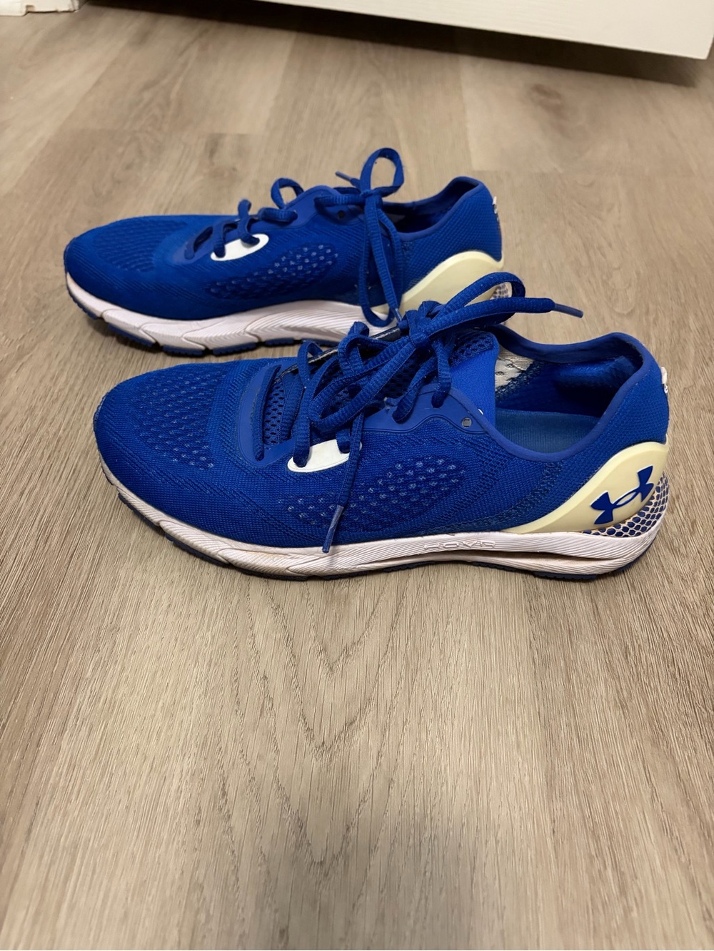 Under Armour women’s Royal Blue and White Lace-Up Sneakers